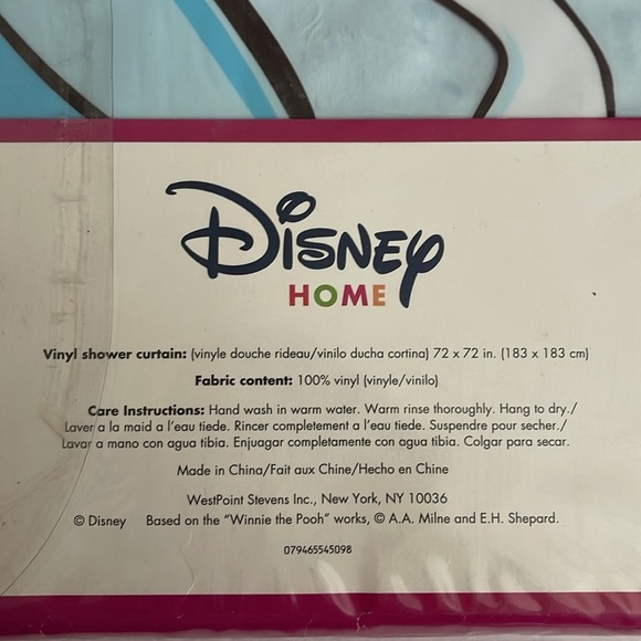 Disney Princess Vinyl Shower Curtain‎ 72x72 NEW - Picture 3 of 3